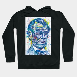 ABRAHAM LINCOLN watercolor and ink portrait .2 Hoodie